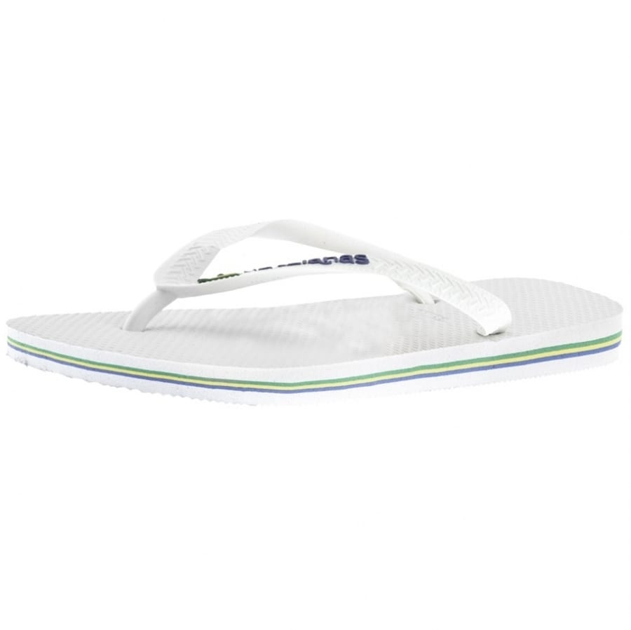 Alternative Image for ProductHavaianas Brazil Logo Flip Flops White2
